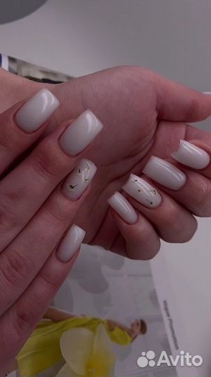Маникюр наращивание ногтей