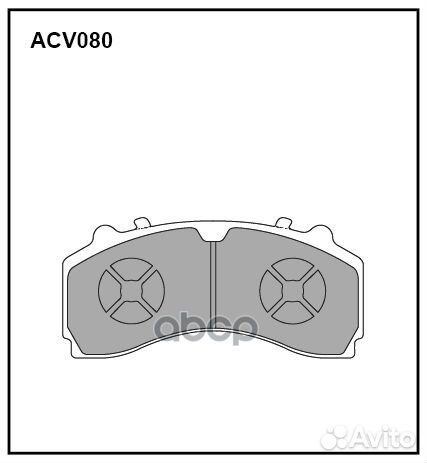 Колодки тормозные дисковые WVA (29246) mercedes