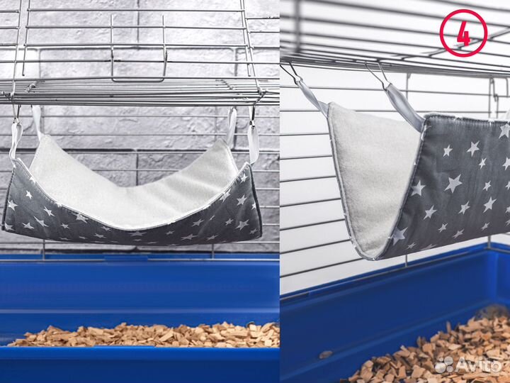 Гамак для крыс, домик для грызунов в клетку