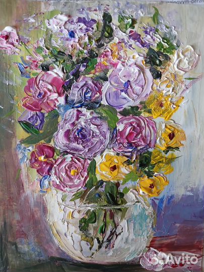 Картина акрилом на холсте