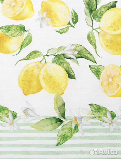 Скатерть хлопок этель 110*147 см лимоны