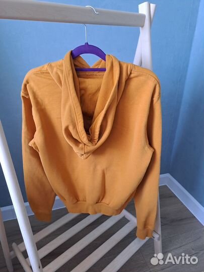 Толстовка женская с начесом hm xs горчичного цвета