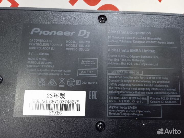 Dj контроллер pioneer ddj 200