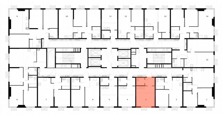 Квартира-студия, 23,8 м², 33/33 эт.
