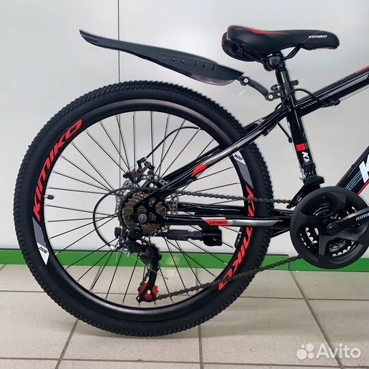 Велосипед горный Черный-красный