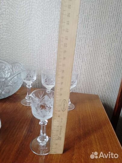 Хрустальные рюмки на ножке СССР
