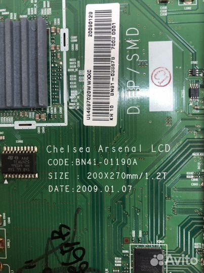 Плата тв BN41-01190A