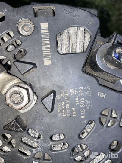 Генератор caja Audi A6 C6 4F2 06E903016T