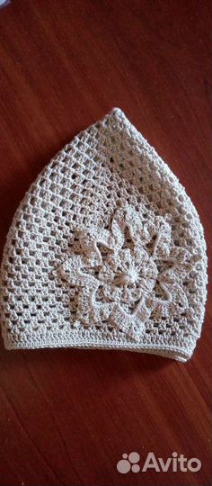 Панама летняя. Берет ажурный