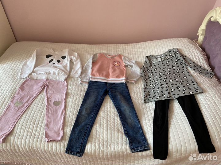 Детские вещи пакетом для девочки 122 128
