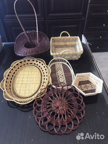 Плетеные корзинки разные