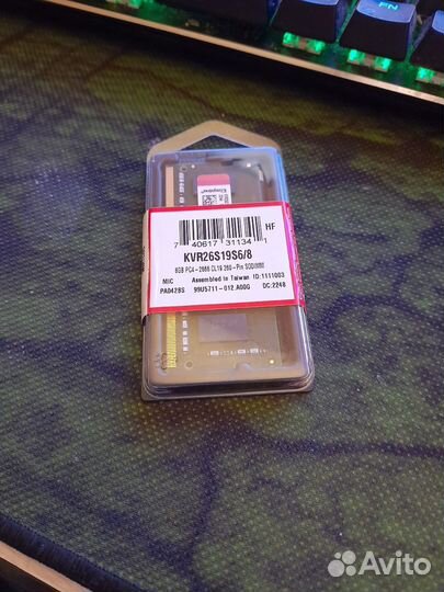 Оперативная память Kingston valueram DDR4 2666 мгц