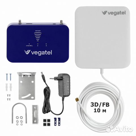 Комплект усиления сотовой связи Vegatel PL-2100
