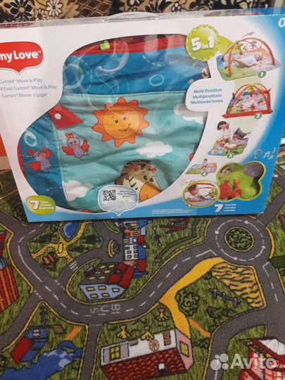 Развивающий коврик tiny love разноцветное сафари