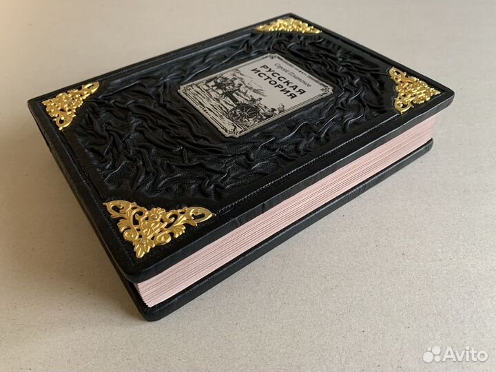 Русская история. Сергей Платонов (кожаная книга)