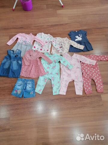 Вещи пакетом на девочку 80р