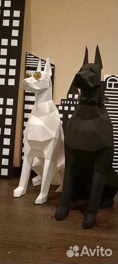 Полигональный доберман