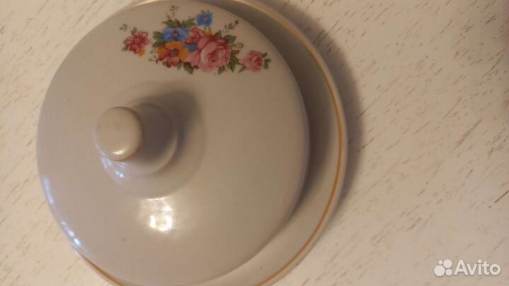 Масленка фарфор СССР