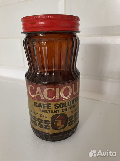 Банка из-под кофе «Cacique” СССР 1985 года