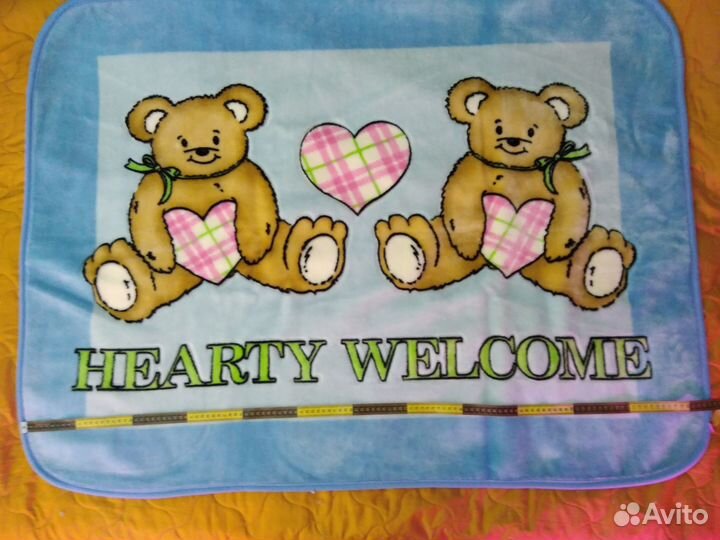 Плед детский плюшевый