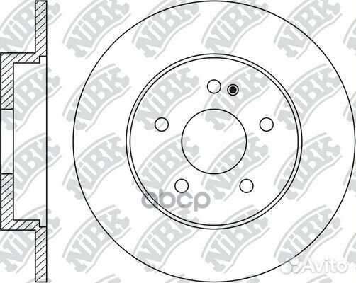 Диск тормозной задний NiBK RN1977 Япония 1/2 шт