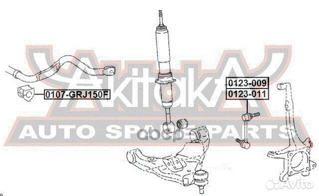 Втулка переднего стабилизатора D28 0107-GRJ150F