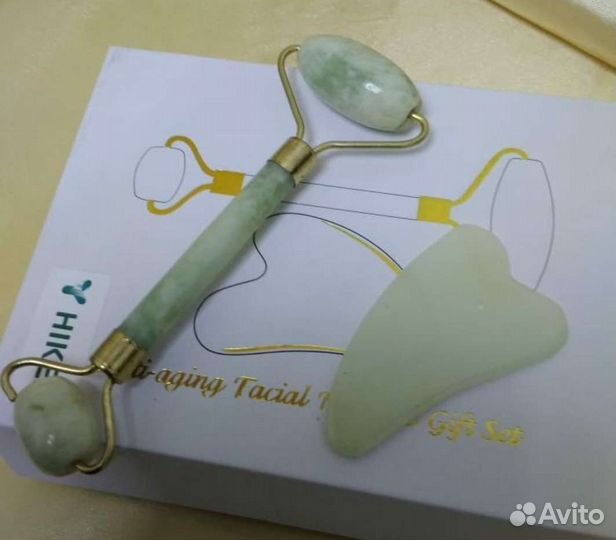 Омолаживающий Косметический нефритовый массажёр