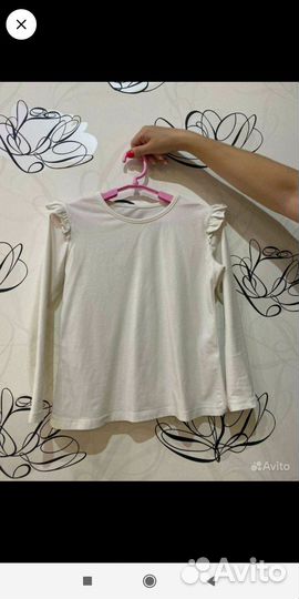 Блузка белая для девочек в школу