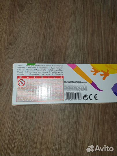 Пластилин-тесто 10 цветов. финляндия