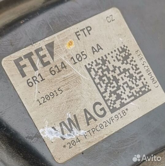 Вакуум VW Polo sedan Skoda Fabia 2