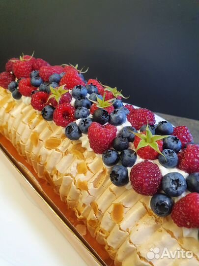 Меренговый рулет/торт