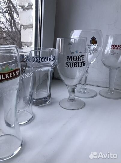 Бокал пивной leffe hoegaarden Guinness kilkenny