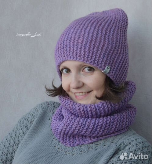 Комплекты на осень/весну Шапочка и Снуд