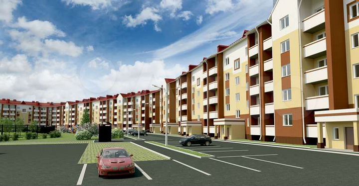 1-к. квартира, 43 м², 1/5 эт.