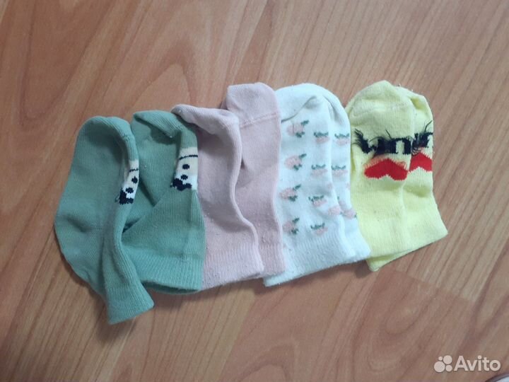 Теплые пинетки, носочки и варежки