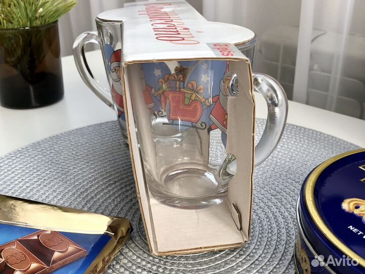 Кружки 2 шт. Новый набор. Стекло 0,3 л