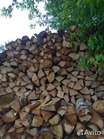 Дрова березовые колотые сухие