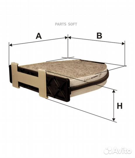Filtron K1246A Фильтр салона угольный