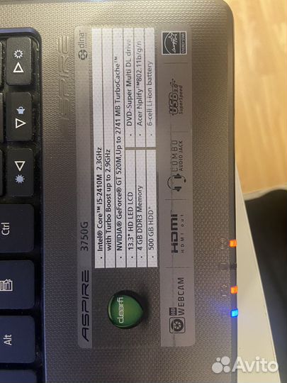 Acer aspire 3750G