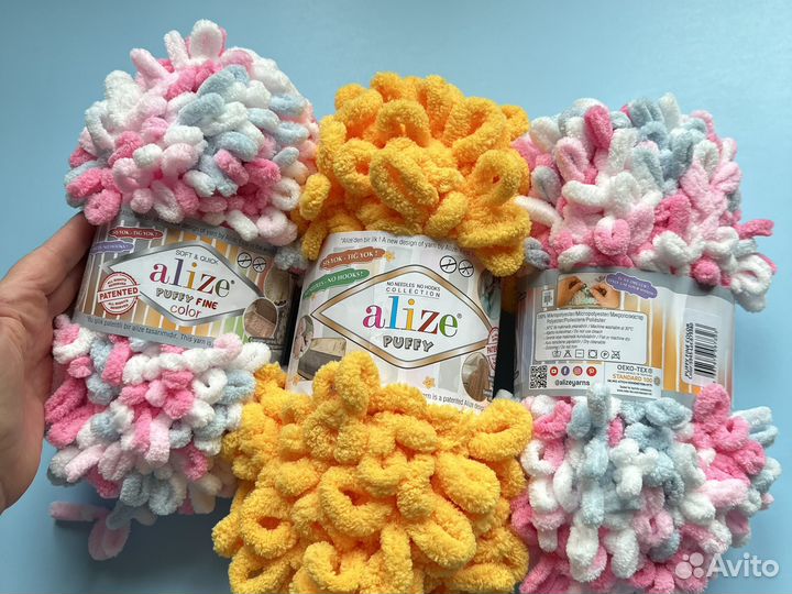 Пряжа для вязания alize puffy