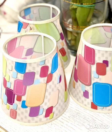 Плафоны для люстры текстильные