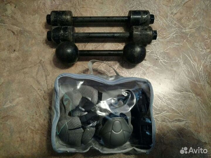 Гантели, комплект защиты