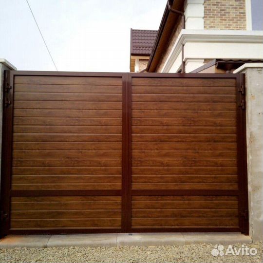 Распашные ворота Alutech Prestige