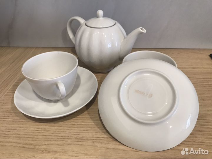 Чашки, блюдца, чайник лфз, несортовой