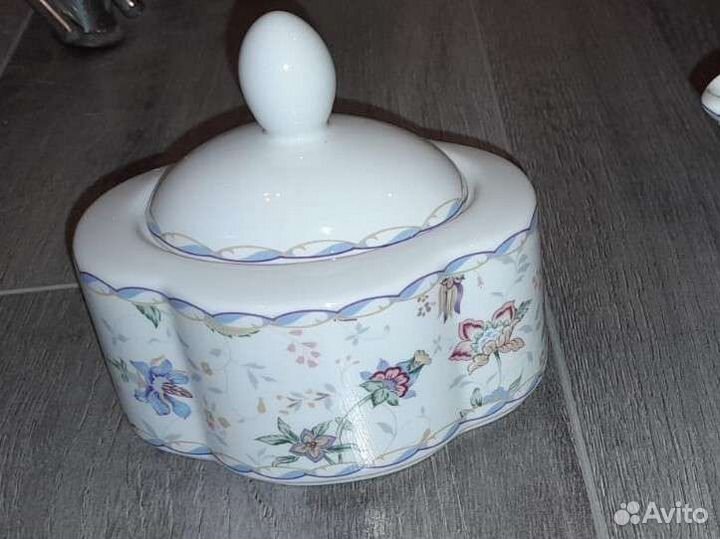 Комплект сахарница и молочник фарфор Япония