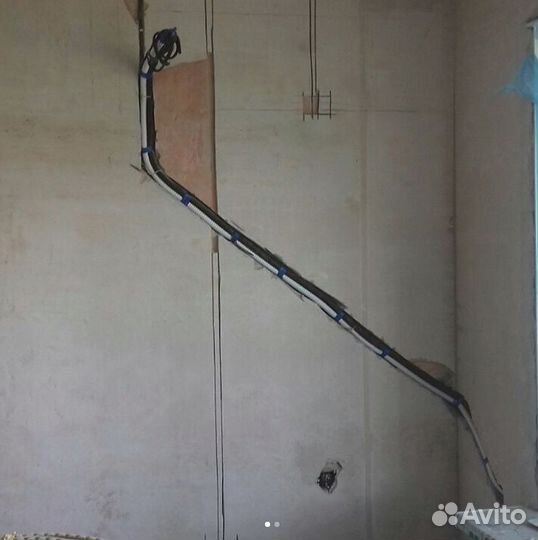 Установка кондиционеров. Закладка трассы