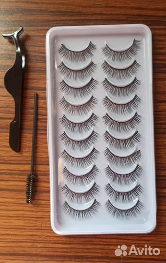 Накладные новые норковые ресницы 3D