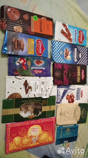 Обертки шоколадные этикетки