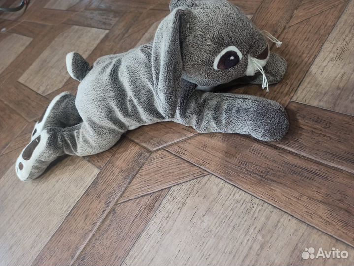 Игрушки мягкие Ослик, бегемот - рюкзак