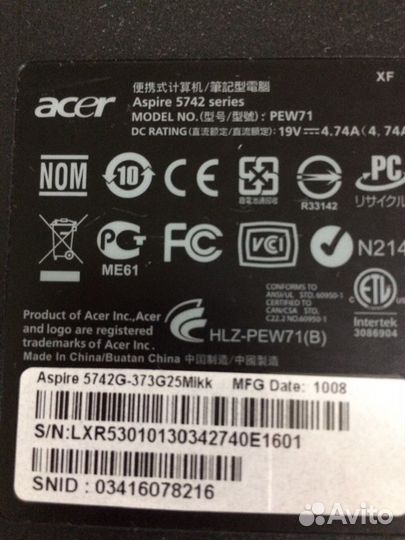 Ноутбук Acer